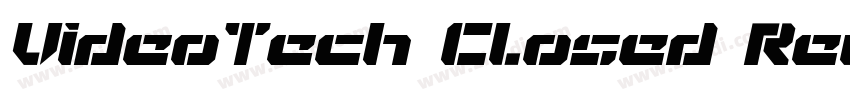 VideoTech Closed Reg字体转换